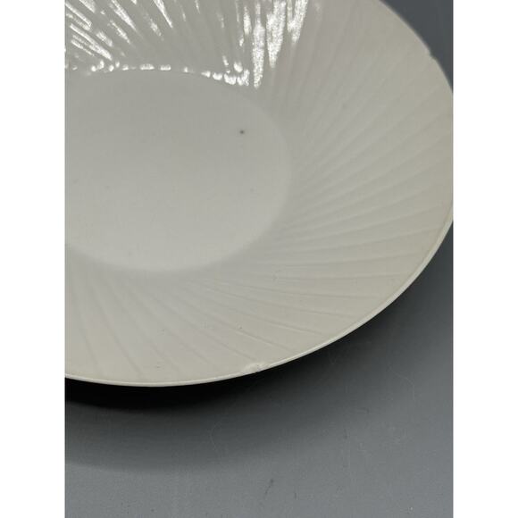 Set of 5 White Porcelain Espresso Cups & Saucers Ribbed Textured Pattern 2.5” - Picture 12 of 14
